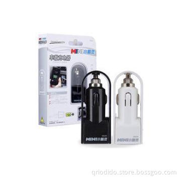 IPhone 4S / Blackberry Dual USB Car Charger Black Plug In B